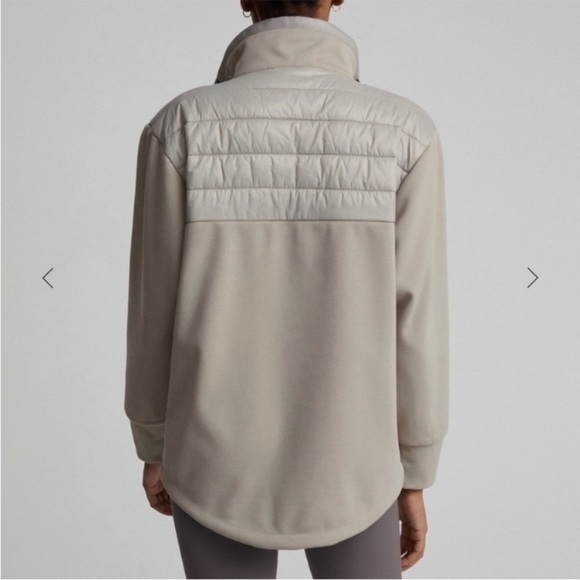 Varley Jacket Balfern Transitional Puffer in Taupe - Size M - Picture 2 of 8